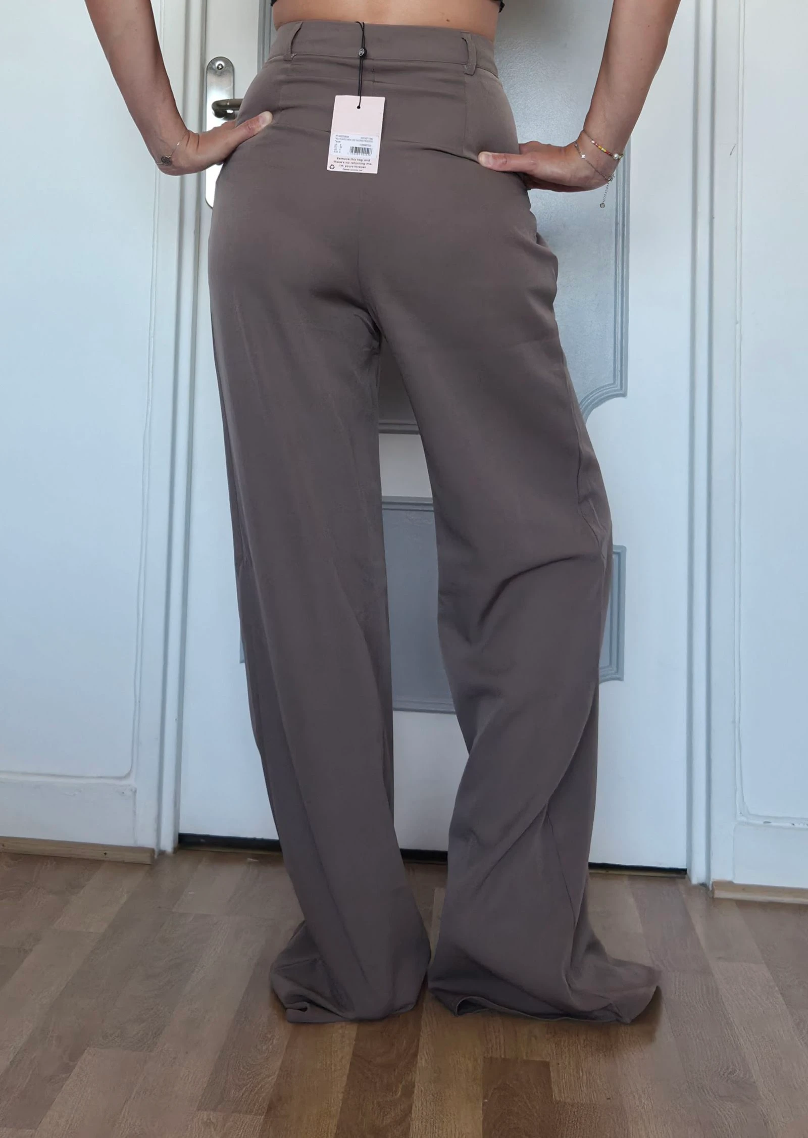 Calça fluida e larga com prega nova tamanho 36 – photo 3